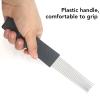 CFTGIW Orff Scraper Brush Professional Comb Scraper Professional Instrument for Kids Early Education a Variety Effects Us Orff BrushOrff CombStainless Steel (Black) view 2