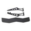 Carbon Fiber RC Car Tail Wing, Universal Rear Spoiler for 1/10 Scale RC Cars, Lightweight High - Strength Rear Wing with Brackets for TT02 XV01 PTG2 Drift Racing view 4