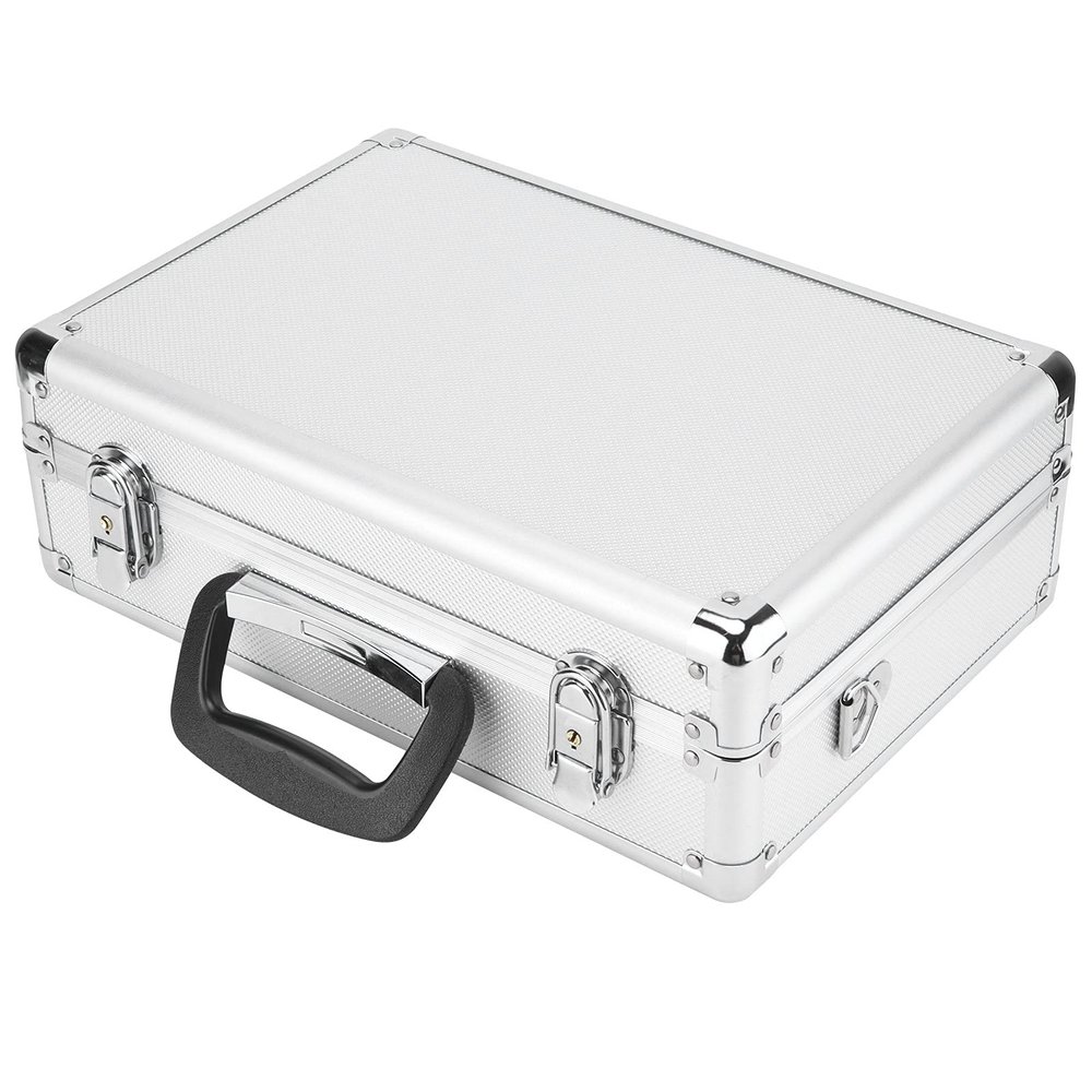 Universal Aluminum Case Protecting Controller with Spacious Storage for Outdoor Use Material: Aluminum Alloy 2 Transmitter 5 Servo Positions 2 Receiver Positions for JR/FUTABA /