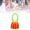 CFTGIW Handled Bell Babies Rattle Orff Plastic Kids Music Percussion Instrument Toy W215 Orange and Yellow Used for and Sound Handled BellBabies BellCage Bell RattleCage ToyOrff (W214 Orange and view 4