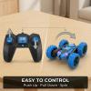 BSHSM RC Car 2.4GHz 360 Spin Off-Road Stunt Vehicle with 2 Rechargeable Batteries + USB Charging Cable, Full Terrain Remote Control Truck for Kids view 4