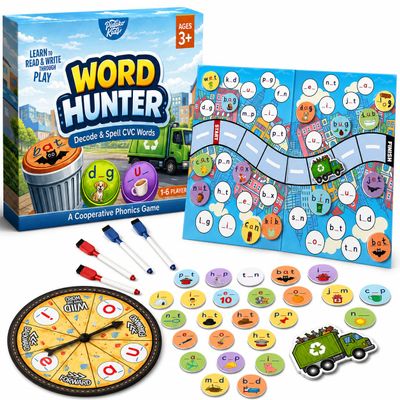 CVC Word Games for Kindergarten, Sight Words & Phonics