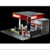 Eneos Japan Gas Station Diorama Set American Diorama X G-Fans Series for 1/64 Scale Models by American Diorama AD-710038GF view 1