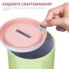 4pcs Round Tinplate Coin Bank Cartoon Piggy Bank for Money Saving Pot Coin Container Mixed Styles for Cash Saving and Organization Style view 3