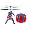 World Tech Toys Marvel Avengers Captain America IR RC Flying Figure Jetpack Helicopter with LED Lights & Action Phrases, Twin Rotors - Marvel Toys for Ages 8+ view 1