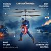 World Tech Toys Marvel Avengers Captain America IR RC Flying Figure Jetpack Helicopter with LED Lights & Action Phrases, Twin Rotors - Marvel Toys for Ages 8+ view 4