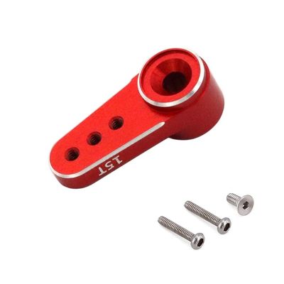 15T RC Servo Horn Arm for Emax ES08MA II Axial SCX24 1/24 RC Crawler Car for Model RC Crawler Car Parts(Red)