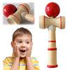 2026 Pro Full Moon Kendama Solid Wood Traditional Skill Toy Classic String Toss Catch Game Suitable for Beginners Adults Leisure Sports Training (Red) view 2