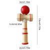 2026 Pro Full Moon Kendama Solid Wood Traditional Skill Toy Classic String Toss Catch Game Suitable for Beginners Adults Leisure Sports Training (Red) view 3
