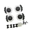 RC Repairs Models For TRX4 For Defender For Bronco G500 For TRX6 G63 1/10 4Pcs Metal Brake Discs Calipers RC Crawler Car Upgrade Parts(Black) view 1