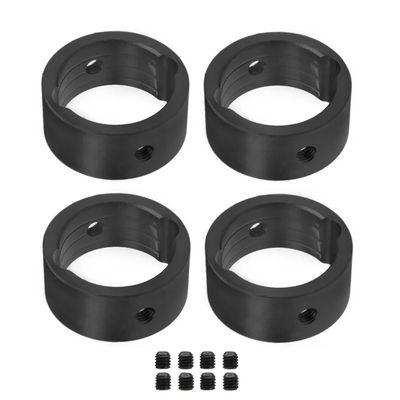 4pcs Metal Differential Drive Cup Sleeve Drive Cup Reinforcement Ring for Traxxas 1/5 X-MAXX 1/6 XRT RC Car Upgrade Parts(Black)
