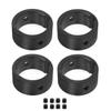 4pcs Metal Differential Drive Cup Sleeve Drive Cup Reinforcement Ring for Traxxas 1/5 X-MAXX 1/6 XRT RC Car Upgrade Parts(Black) view 1