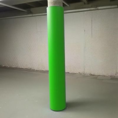 7ft Green Basement Pole Padding Wrap - Column Cover for Playground, Gym Equipment & Basketball Hoops - Fits 2"-10" Diameter Rods - Post Pad Protection