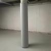 7ft Gray Basement Pole Padding Wrap - Column Cover for Playground, Gym Equipment & Basketball Hoops - Fits 2.5" Dia Rods - Post Pad Protection for Safety & Durability view 1