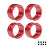 4PCS Metal Drive Cup Reinforcement Ring Differential Drive Cup Sleeve for TRX 1/5 X-MAXX 1/6 XRT RC Car Upgrade Parts(Red) view 1