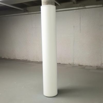7ft White Basement Pole Padding Wrap - Column Cover for Playground, Gym, Basketball Hoop - Fits 2-10" Diameter Rods, Post Pad for Safety & Protection