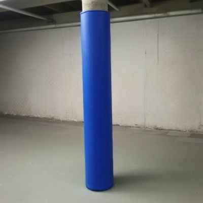 7ft Blue Basement Pole Padding Wrap - Column Cover for Playground, Gym Equipment & Basketball Hoops - Fits 2-10" Diameter Rods, Post Pad for Safety & Protection