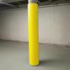 7ft Yellow Basement Pole Padding Wrap, Protective Column Cover for Playground, Gym Equipment & Basketball Hoops - Fits 3" Diameter Rods - Safety Post Pad view 1