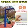 7ft Yellow Basement Pole Padding Wrap, Protective Column Cover for Playground, Gym Equipment & Basketball Hoops - Fits 3" Diameter Rods - Safety Post Pad view 2
