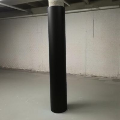 7ft Black Basement Pole Padding Wrap - Protective Column Cover for Playground, Gym Equipment & Basketball Hoops - Fits 4" Diameter Posts (2-10 in)
