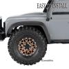 1.3" Beadlock Wheels Tires Set Aluminum Alloy w/Metal Steel Ring for TRX4M SCX24 FCX24 Ascent-18 1/18 1/24 RC Crawler Upgrade Parts,RCarmubWow 1.3 Beadlock Wheels and Tires,4pcs,Brown view 4