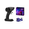 Actualia 1/87 Scale Mini RC Drift Car, 2.4GHz 4WD Full Proportional RC Car, RTR Micro Drift Vehicle Model with LED Linked Lights, Simulated Brake Calipers, Long Runtime (Purple) view 1