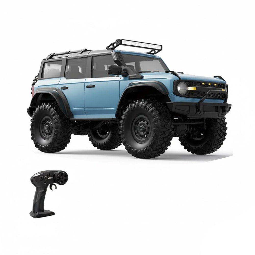 Actualia 1/16 Scale RC Rock Crawler 4WD, Full Proportional Off-Road Remote Control Truck with Metal Gear Servo, Multi-Mode LED Lights, Body-on-Frame Chassis, USB Rechargeable (Blue)