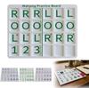 BomKra Mahjong Solo Practice Board, 3D Printed 24 Slots for Tile Arrangement and Strategy Training, Lightweight Portable Aid for Beginners and Pros, Fits Standard Tiles (A, Green) view 1