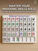BomKra Mahjong Solo Practice Board, 3D Printed 24 Slots for Tile Arrangement and Strategy Training, Lightweight Portable Aid for Beginners and Pros, Fits Standard Tiles (A, Green) view 4