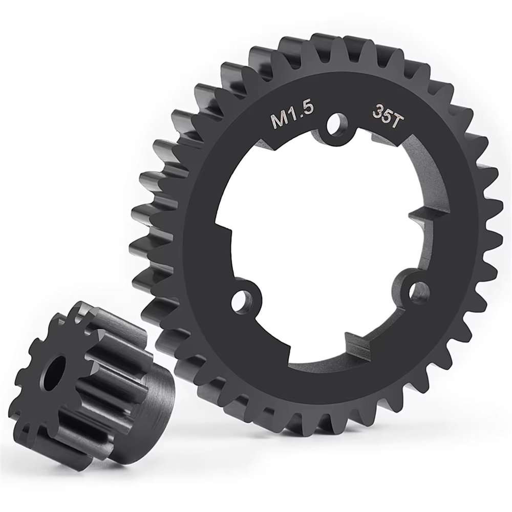 SKDUBRW RC Car Assortment for X-Maxx 8S 77086-4 6S 77076-4 1/5 RC Crawler Car Upgrade Parts Steel 1.5M 35T Spur Gear 12T Pinion Motor Gears