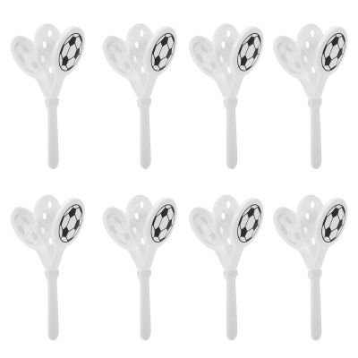 8 Pcs Soccer Hand Clappers Noisemakers: 10" Football Noise Makers Hand Clappers - Game Day Sport Match Accessories - Noisemakers for Events Cheerful Supplies Soccer Party Favors & School Game Prizes
