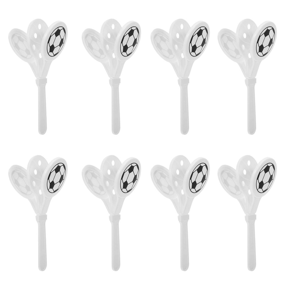 8 Pcs Soccer Hand Clappers Noisemakers: 10" Football Noise Makers Hand Clappers - Game Day Sport Match Accessories - Noisemakers for Events Cheerful Supplies Soccer Party Favors & School Game Prizes