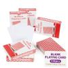 336PCS Blank Playing Cards, 6 Pack of 56 Each, 2.44" x 3.42" Red Checkered Diamond Back, Premium 300GSM Blank Cards, Suitable for Team Building, Corporate Events, Large Group Entertainment view 1