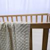 Thread The Word The Waffle Blanket - 100% Organic Cotton Baby Blanket, American Made, 30x40in - Bassinet, Crib, Stroller - Gift Registry Baby Shower for Newborns and Kids (Baby Blue) view 4