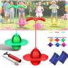 Balance Jumping Ball for Kids, Childrens Balance Jumping Ball with Handle and Pump, Bounce Board for Ages 5+, Indoor & Outdoor Fun, Perfect for Coordination, and Fitness, Boys & Girls (2pc-F) view 1