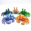 3D Printed Stuff 3D Printed Toy Crab 12cm/19.69in for Home Office Executive Desk Decoration Surprise Fantasy Gifts-Laser Blue Green view 2
