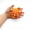3D Printed Stuff 3D Printed Toy Crab 12cm/19.69in for Home Office Executive Desk Decoration Surprise Fantasy Gifts-Laser Blue Green view 3