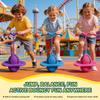 Balance Jumping Ball for Kids, Childrens Balance Jumping Ball with Handle and Pump, Bounce Board for Ages 5+, Indoor & Outdoor Fun, Perfect for Coordination, and Fitness, Boys & Girls (2pc-D) view 2