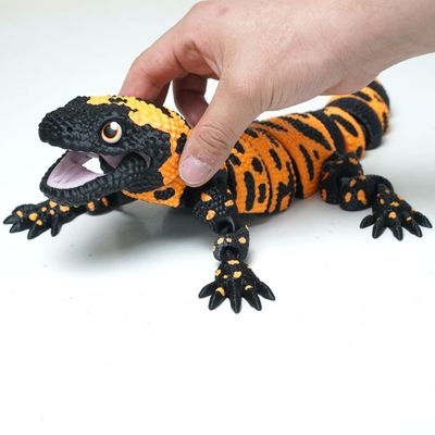 3D Printed Animal Lizard Fidget Toy,3-D Printing Creatures Articulated Stuff Cheap Things,Cool Gecko Dragon Prints Reptiles Action Figure Alligator Gifts Printer Little Live Pets,Home Office Decor