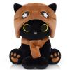 Hagusahuo Cat Plush Toy - Black Cat with Removable Aviator Hat, 8" Cute Stuffed Animal Pilot Gifts for Kids & Adults, Soft Aviator Kitten Toy Birthday Gift for Boys,Girls view 1