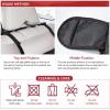 IYBHUCX Car Seat Protector for Opel Astra J Sports Tourer 2010-2012, Seat Protection Mat, Car Seat Protector Covers for Child Car Seat Mat, Prevent Dirt Scratches, Durable Kick Mat,A Black view 3