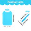 48 Pcs Kids Plastic Knife Set with Cutting Board Toddler Knife Tools, Including 24 Child Safe Knife 24 Chopping Board Kids Cooking Utensils for Salad Fruit Vegetables, Colorful view 2