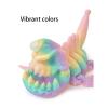 3D Printed Stuff 3D Printed Mini Animals Skull Lanternfish for Home Office Executive Desk Decoration Surprise Fantasy Gifts-Rainbow view 3
