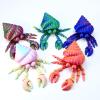 3-d Printed Animals 3D Mini Animals Big-Eyed Hermit Crab for Stress Relief Home Office Decompression Decor Executive Desk Toys-Red Gold view 2