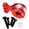 MORFUM RC 25T Servo Saver Aluminum 3 Holes Adjustable Hi-Torque Servo Horn Servo Saver Compatible with Tamiya TT02 TT02B 1/10 RC On Road Touring Car Upgrade Replacement Parts (Red) view 3