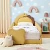 HonHey Cute Dinosaur Bed Strap, Double Size, Safety Guardrail, Solid Wood Bed Frame Bedroom, Terry Cloth Fabric view 1
