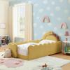 HonHey Cute Dinosaur Bed Strap, Double Size, Safety Guardrail, Solid Wood Bed Frame Bedroom, Terry Cloth Fabric view 3