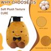 10-Inch Cute Graduation Potato Plush Stuffed Animal Toy, Soft Plushie with Graduation Cap and Bow Tie, 25cm Congratulations Graduate Gift for Students (Brown) view 4