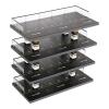 PLITEDDE 1/64 Scale Display Case, Diecast Toy Car Storage, Freestanding Parking Garage Diorama with 4 Levels, Maximum 40 Cars Capacity, Clear Acrylic & Solid Wood Material view 1