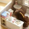 15 PCS Miniature Bathroom Ornaments Set for Micro Landscape Decoration, Mini Hair Dryer Brush Comb Mirror Towel Soap Toothpaste Toothbrush Makeup Set for House Bathroom Decorations view 4